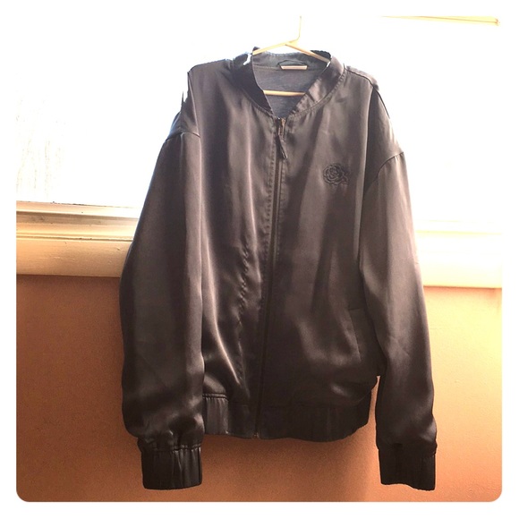 Empyre Jackets & Blazers - Blue Empyre Windbreaker with Rose Decal